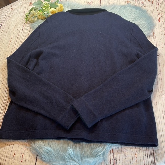 NWT Ted Baker Long Sleeve Button Through Navy Wool Jacket sz M - Picture 10 of 10